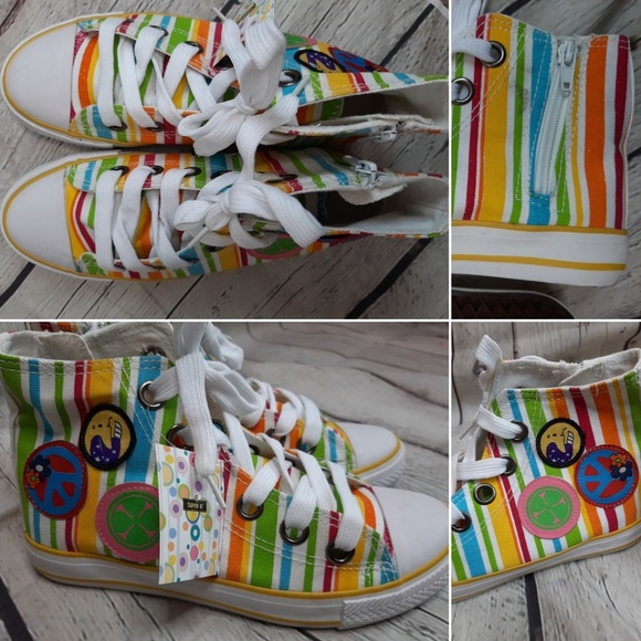 Colorful shoes, size 5.5 - Picture 2 of 8